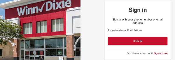 login winn dixie